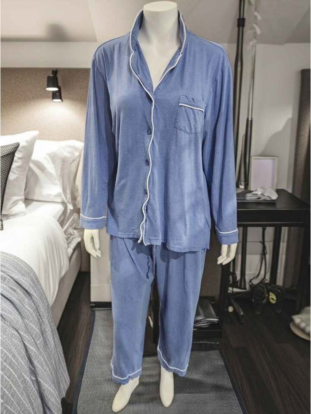 Pajamagram Blue 100% Cotton Pajama Set Size Large